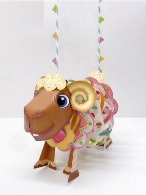 Chinese Zodiac LED Paper Lantern Kit, Sheep